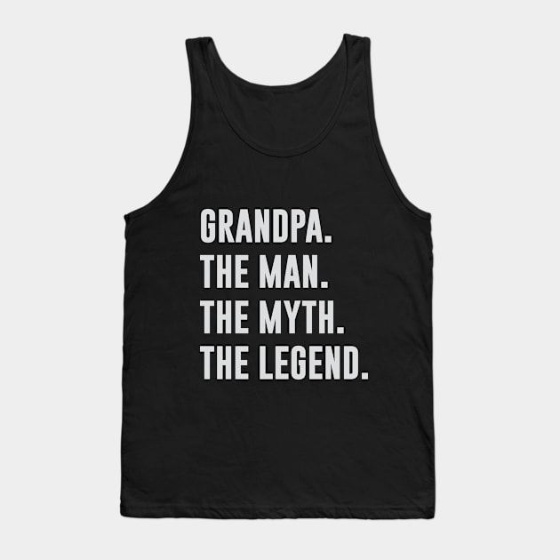 Grandpa Man Myth Legend Tank Top by Venus Complete